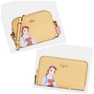 NWT Coach x Disney Belle Purse and Wallet